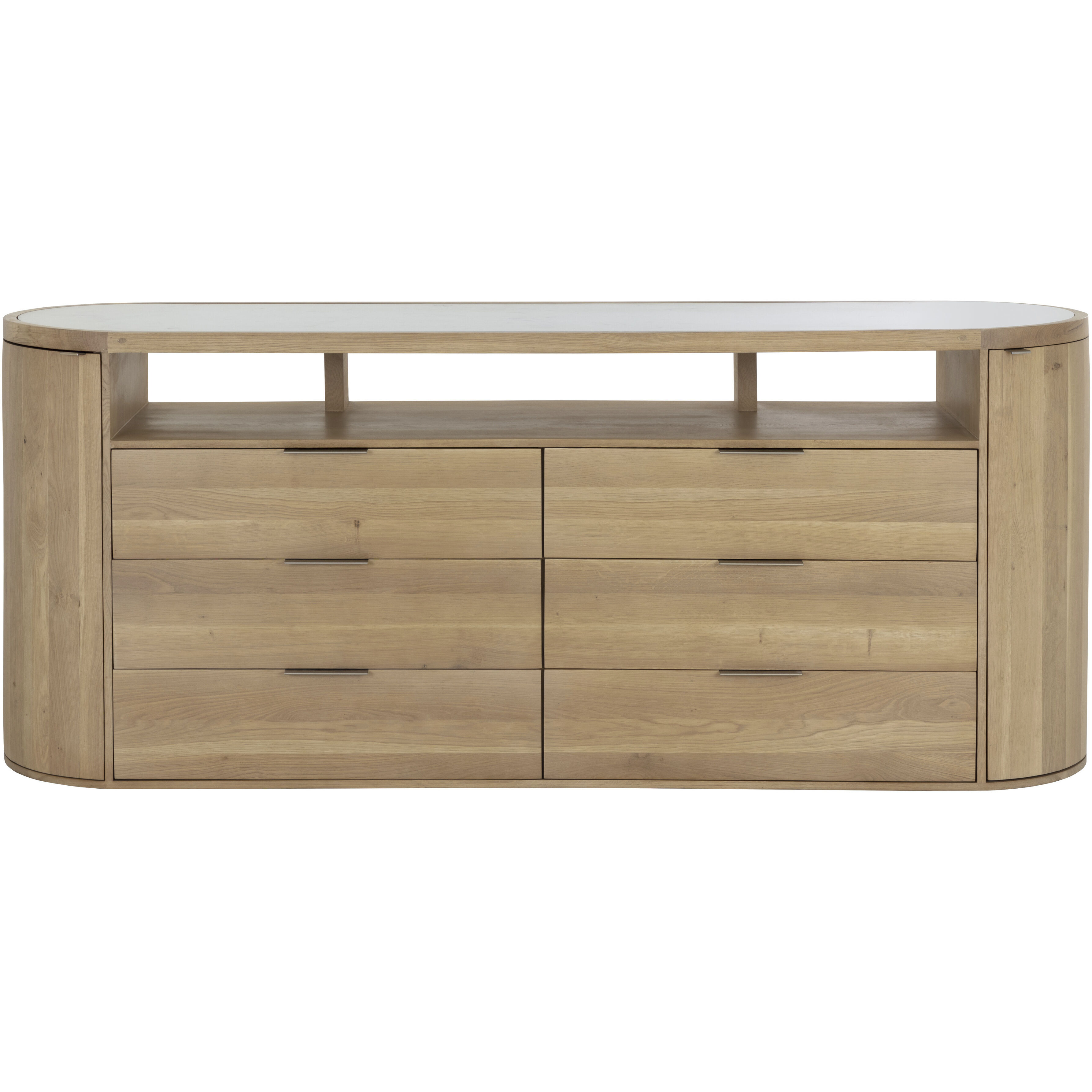 Stella 83 X 23 inch White / Natural Sideboard